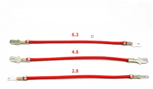 Dây lò xo phích cắm 6.3MM Đầu đực, đầu đôi